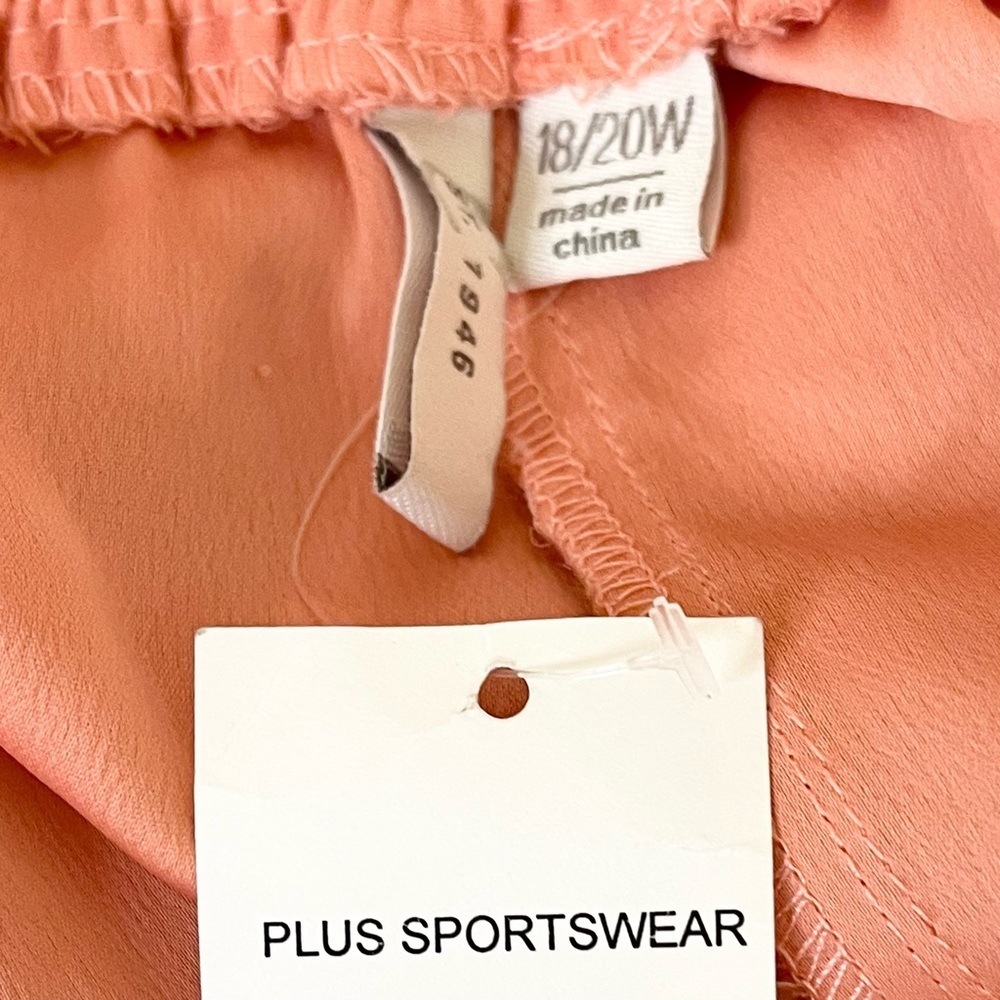 ➕ NWT Cato Coral Orange Light Weigh Wide Leg Pants Womens Plus Size 18/20 - Picture 10 of 11